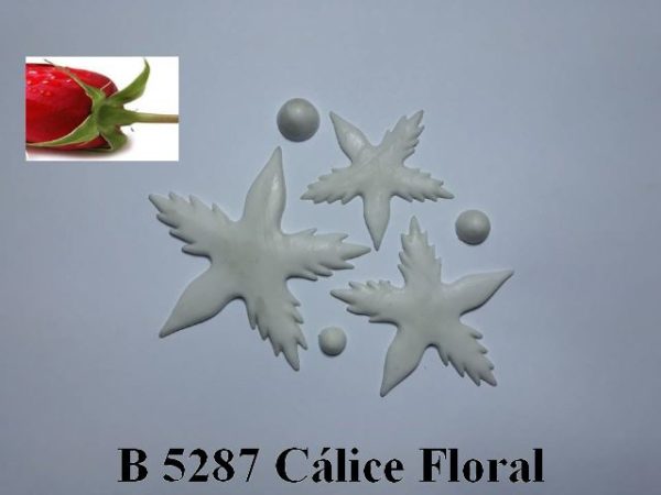 Forma de Silicone de Flores e Folhas