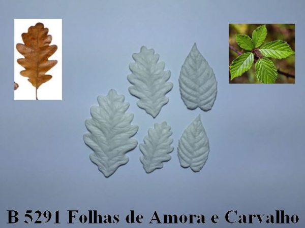 Forma de Silicone de Flores e Folhas