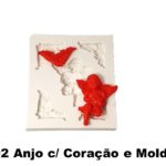 Anjo c/ Coração e Molduras