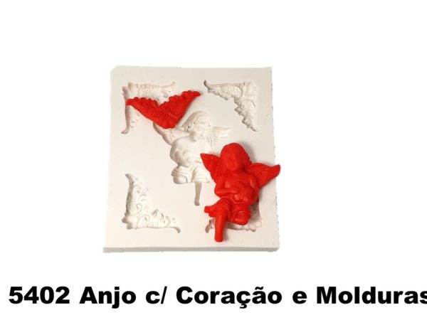 Anjo c/ Coração e Molduras