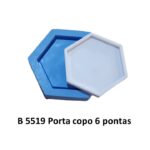 Porta copo 6 pontas